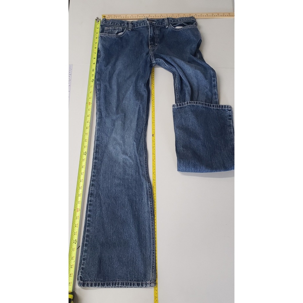 Y2K American Eagle Womens Jeans Size 8 Bootcut Flare Low Rise‎ Grunge Casual - Picture 3 of 6